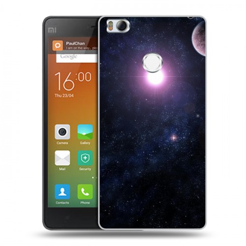 Дизайнерский силиконовый чехол для Xiaomi Mi4S Галактика