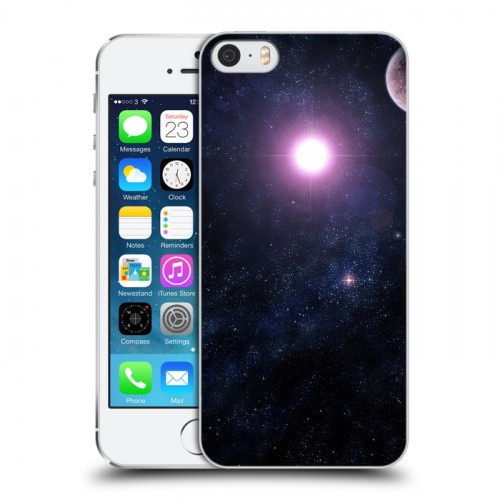 Дизайнерский пластиковый чехол для Iphone 5s Галактика