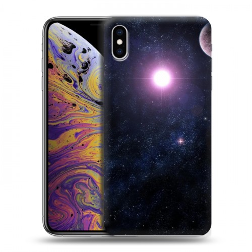 Дизайнерский силиконовый чехол для Iphone Xs Max Галактика