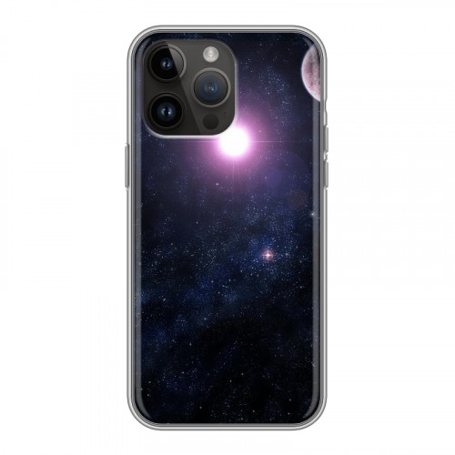 Дизайнерский силиконовый чехол для Iphone 14 Pro Max Галактика