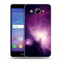 Дизайнерский пластиковый чехол для Huawei Y3 (2017) Галактика