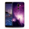 Дизайнерский пластиковый чехол для Nokia 7 Plus Галактика