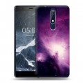 Дизайнерский пластиковый чехол для Nokia 5.1 Галактика