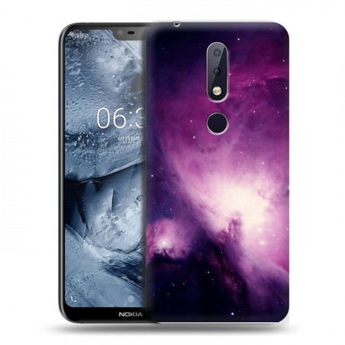 Дизайнерский пластиковый чехол для Nokia 6.1 Plus Галактика