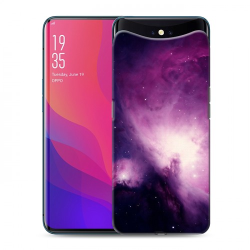 Дизайнерский силиконовый чехол для OPPO Find X Галактика