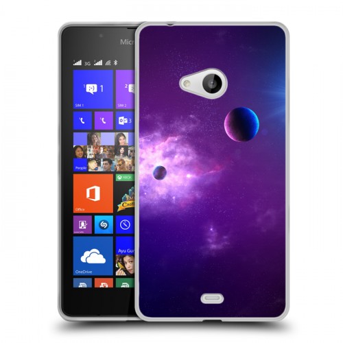 Дизайнерский пластиковый чехол для Microsoft Lumia 540 Галактика