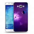 Дизайнерский пластиковый чехол для Samsung Galaxy A8 Галактика