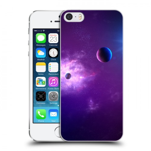 Дизайнерский пластиковый чехол для Iphone 5s Галактика