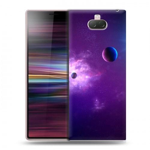 Дизайнерский силиконовый чехол для Sony Xperia 10 Галактика