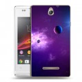 Дизайнерский пластиковый чехол для Sony Xperia E Галактика