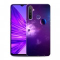 Дизайнерский силиконовый чехол для Realme 5 Галактика