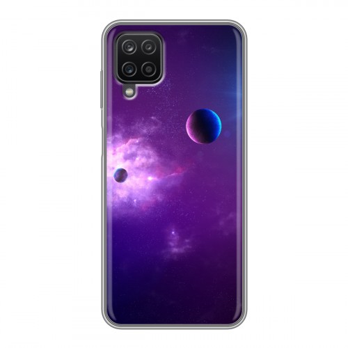 Дизайнерский силиконовый чехол для Samsung Galaxy A12 Галактика