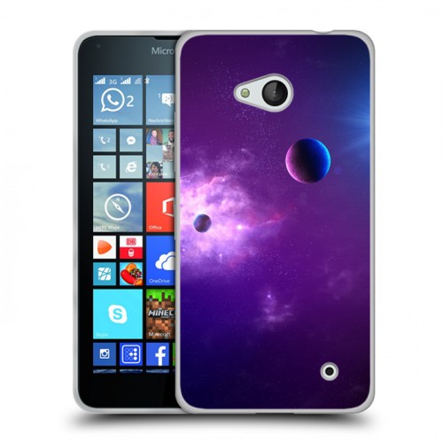 Дизайнерский пластиковый чехол для Microsoft Lumia 640 Галактика