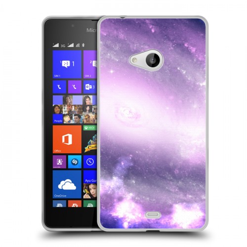 Дизайнерский пластиковый чехол для Microsoft Lumia 540 Галактика