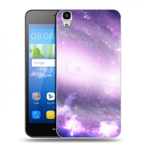 Дизайнерский пластиковый чехол для Huawei Y6 Галактика