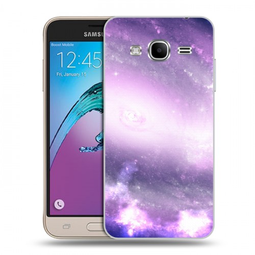 Дизайнерский пластиковый чехол для Samsung Galaxy J3 (2016) Галактика