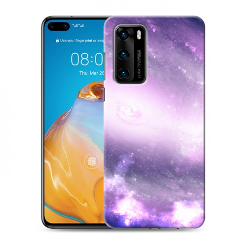 Дизайнерский пластиковый чехол для Huawei P40 Галактика