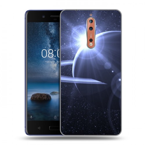 Дизайнерский пластиковый чехол для Nokia 8 Галактика