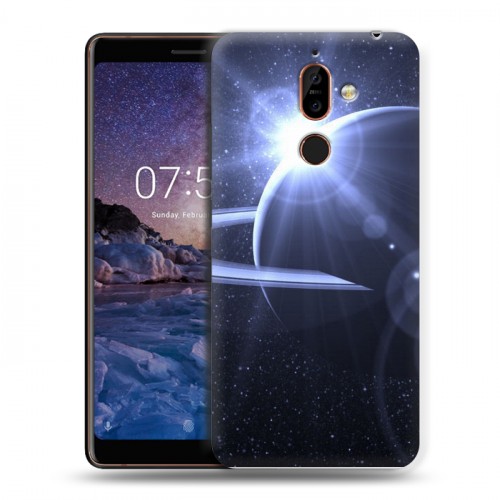 Дизайнерский пластиковый чехол для Nokia 7 Plus Галактика