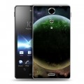 Дизайнерский пластиковый чехол для Sony Xperia TX Галактика