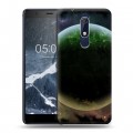 Дизайнерский пластиковый чехол для Nokia 5.1 Галактика