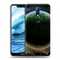 Дизайнерский силиконовый чехол для Nokia 5.1 Plus Галактика