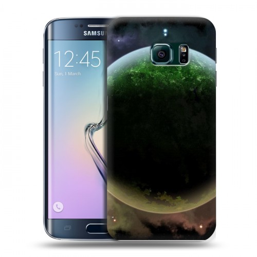 Дизайнерский пластиковый чехол для Samsung Galaxy S6 Edge Галактика