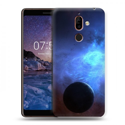 Дизайнерский пластиковый чехол для Nokia 7 Plus Галактика