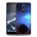 Дизайнерский пластиковый чехол для Nokia 5.1 Галактика