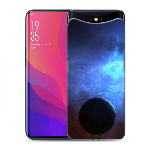 Дизайнерский силиконовый чехол для OPPO Find X Галактика