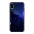 Дизайнерский силиконовый чехол для Iphone x10 Галактика