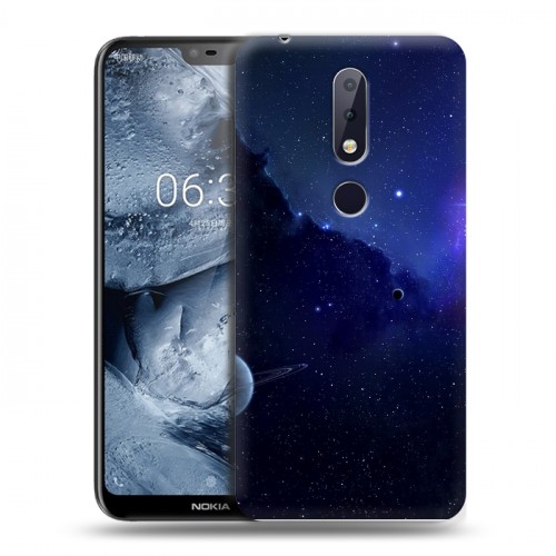 Дизайнерский силиконовый чехол для Nokia 6.1 Plus Галактика