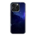 Дизайнерский силиконовый чехол для Iphone 15 Pro Галактика