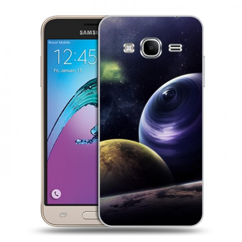 Дизайнерский пластиковый чехол для Samsung Galaxy J3 (2016) Галактика