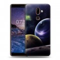 Дизайнерский пластиковый чехол для Nokia 7 Plus Галактика