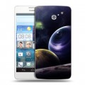 Дизайнерский пластиковый чехол для Huawei Ascend D2 Галактика