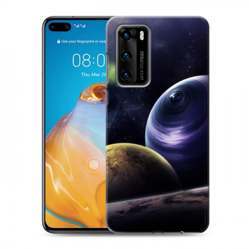 Дизайнерский пластиковый чехол для Huawei P40 Галактика