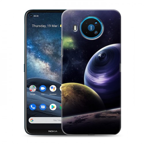 Дизайнерский силиконовый чехол для Nokia 8.3 Галактика