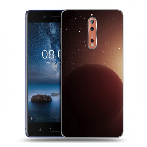 Дизайнерский пластиковый чехол для Nokia 8 Галактика