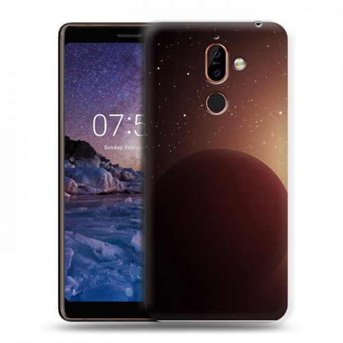 Дизайнерский пластиковый чехол для Nokia 7 Plus Галактика