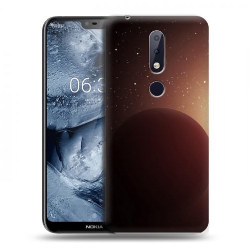 Дизайнерский силиконовый чехол для Nokia 6.1 Plus Галактика