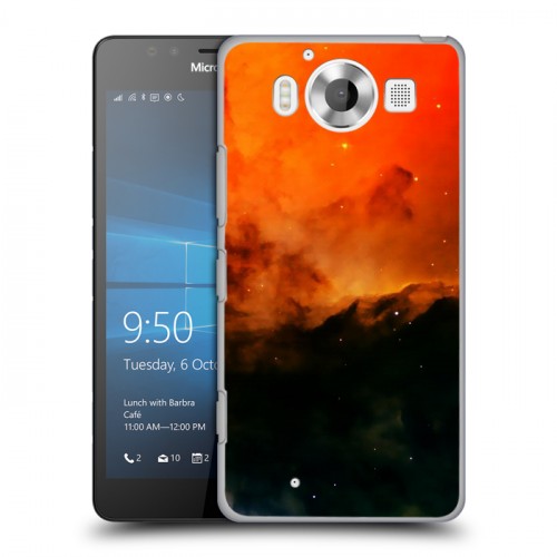 Дизайнерский пластиковый чехол для Microsoft Lumia 950 Галактика