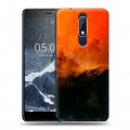 Дизайнерский пластиковый чехол для Nokia 5.1 Галактика