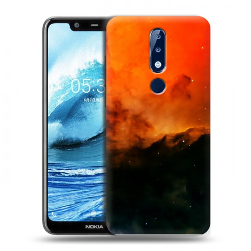 Дизайнерский силиконовый чехол для Nokia 5.1 Plus Галактика