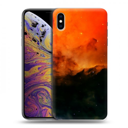 Дизайнерский силиконовый чехол для Iphone Xs Max Галактика