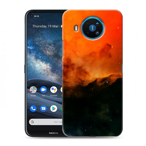 Дизайнерский силиконовый чехол для Nokia 8.3 Галактика