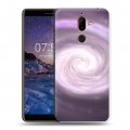 Дизайнерский пластиковый чехол для Nokia 7 Plus Галактика