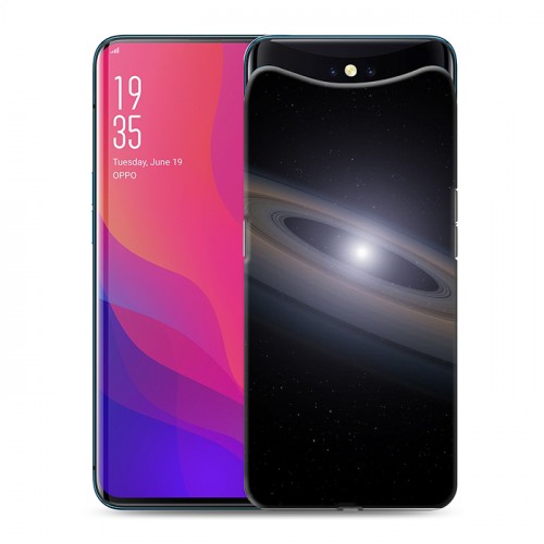 Дизайнерский силиконовый чехол для OPPO Find X Галактика