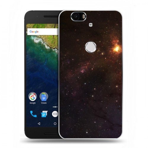 Дизайнерский силиконовый чехол для Google Huawei Nexus 6P Галактика