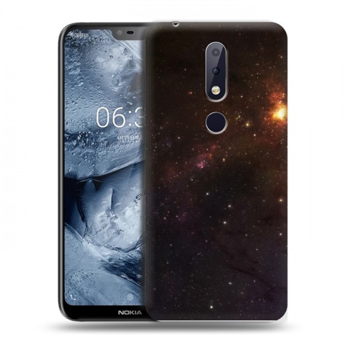 Дизайнерский силиконовый чехол для Nokia 6.1 Plus Галактика